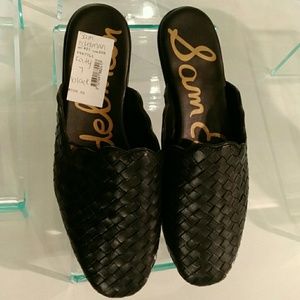 Sam Edelman leather katy mules